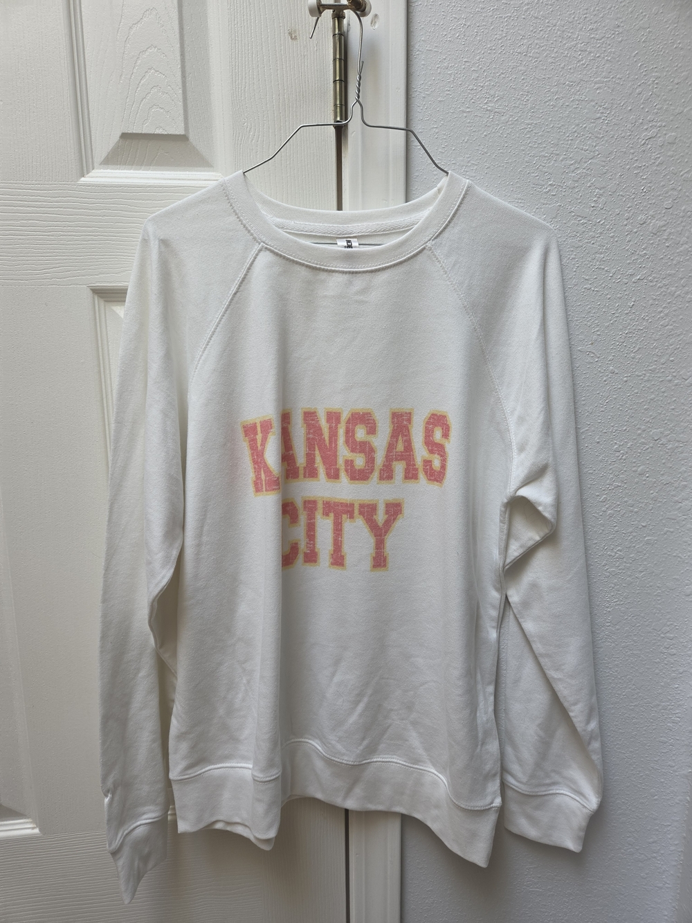 Womens White Kansas City Graphic Sweatshirt